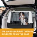 Ferplast ATLAS CAR MAXI Trasportino per Cani da Auto con Tappeto Drenante e Portaoggetti, Maniglie, Griglia Ventilazione, Doppia Apertura Scorrevole, Divisorio Incluso, Max 60 kg, 100 x 80 x h 71 cm - 8