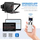 NEEWER X12 Teleprompter aus Aluminium mit RT 110 Fernbedienung und App Steuerung, kompatibel mit iPad, iOS/Android Tablet, Smartphone, DSLR Kamera, Ganzmetallkonstruktion (kein Kunststoff) Tasche - 4