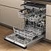 Whirlpool W7U HS31 X Under-Unit Dishwasher, 60 cm, Energy Efficiency Class D, 15 Place Settings, Maxi Space - Interior, 6th Sense Automatic Programmes, Silent Option, Rapid 45°, Stainless Steel - 3
