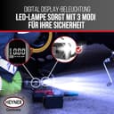 HEYNER® Digitaler Akku-Kompressor 6.000mAh I 10 bar Druck, LED & Display, Auto-Stopp, USB-C & 12V Ladefunktion, inkl. Adapter-Set & Tragebeutel - 8