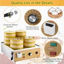 Genérico Vaporera eléctrica Comercial para Dim Sum, de Dos, Cuatro o Seis Orificios, con Alarma de combustión en seco y Suministro de Agua Independiente, para cocinar 6 Orificios. - 3