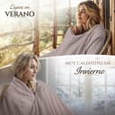 yanopurna Coperta in Cashmere - Coperta per divano intrecciata a Mano in 100% Lana di Cashmere - 135 x 270 cm Coperta morbida e accogliente per divano e sedia - Prodotta in Nepal (Gris Marrón) - 3