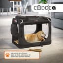 CADOCA® Trasportino Cane & Gatto XL 82x56x58cm Box Animali Domestici Media Grande Taglia Viaggio Gabbia per Trasporto Traspirante - 3