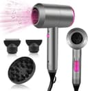 CASAMAA Ionen Föhn AC-Motor Haartrockner, Schnelltrocknen Hair Dryer, Profi Fön mit Kaltlufttaste, 3 Temperaturstufen, 2 Gebläsestufen, 3 Stylingdüsen & Diffusor - 1