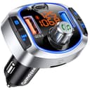 GizmoVine Transmisor FM Bluetooth 5.4 Coche 81W, Adaptador Radio Coche con Carga Rápida Dual PD 45W & QC3.0 36W, Bluetooth Manos Libres con Cancelación de Ruido, Bass Boost, Botón de Apagado y Luz LED - 1