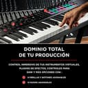 M-AUDIO Oxygen Pro 61 teclado controlador MIDI USB con 61 teclas, beat pads, perillas asignables de MIDI, botones y faders, más pack de sonidos de Native Instruments (integración de NKS) - 3