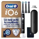 Oral-B iO 6 Cepillo De Dientes Eléctrico Negro con Mango Recargable, 3 Cabezales, 1 Estuche De Viaje, 5 Modos De Cepillado Con Blanqueamiento Dental, Sensor De Presión, Diseñado Por Braun - 1