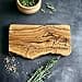 Couples Gift Personalised Olive Wood Cutting Board Chopping Board Wedding Gift New Home Gift Engagement Wedding Anniversary Valentines Initials Design in 25cm 30cm 40cm 50cm (Rustic 25cm) - 1