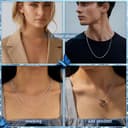 LOLIAS Collar Plata Ley 925 para Mujer y Hombre, Collar Serpiente 1,5 MM Gargantilla Cadena Plata Larga 40CM - 5