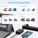 Caricabatterie Surface Pro 65W per Microsoft Surface Pro 11/10/9/8/7+/7/6/5/4/3/X, Surface Laptop 7/6/5/4/3/2/1, Surface Go 4/3/2, Surface Book 3/2/1, Modello 1706 Alimentatore con porta USB - 2