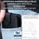 Lavalen Portafoglio Uomo Pelle Vera - Portamonete Uomo Elegante con Blocco RFID - Porta Carte di Credito Grande – Wallet for Men - Portafoglio Slim con Portamonete - Idee Regalo Papá. - 7