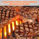 45 x 35 cm, griglia in ghisa per Rösle Videro G4-S, Rösle Allflame Prime 4, ricambio per Enders Kansas Pro 4, Uniq 4 IK Cruster, per Napoleon Rogue 525, per Napoleon Prestige 500, 2 pezzi - 7