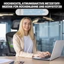 MELOKEA Bürostuhl Ergonomisch, 4D-Armlehnen, Verstellbare Sitztiefe, 4-Stufen Neigung, Gummirollen, Hohe Rückenlehne, Ergonomischer Lordosenstütze, Langes Sitzen, Homeoffice & Gaming, Bürostuhl 200KG - 9