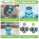 Rebirthcare 2 pack v15 detect filter for dyson v15 v11 sv14 sv17 sv22 detect absolute complete animal extra pro torque drive vacuum cleaner filter replacement part, replace no. dy-970013-02 - 5