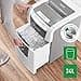 Leitz IQ Autofeed Small Office Cross Cut Paper Shredder P4, Automatic, 100 sheet, 34 Litre Bin Capacity, White, 80110000 - 4
