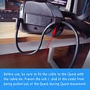dethinton Compatible with Oculus Link Cable 3m, Usb to Usb C Cable High Speed Data Transfer & Fast Charging USB C Compatible for Oculus Quest 2/Pico 4 Accessories and PC/Steam VR - 5