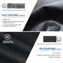 Zettum Funda para Barbacoa de 76 cm – 7105 para Parrilla de Gas Weber Spirit 210, Resistente e Impermeable, Cubierta para Parrilla Weber Spirit E-210 con bandejas Laterales Plegables (76x66x109cm) - 7