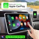 Android 12 Autoradio mit Navi 10.1 Zoll Bildschirm Eingebaut DAB+ Android Auto & Wireless Carplay Doppel Din Radio Auto Radio Touch Display mit Bluetooth 8 Core 2G+32G Rom WiFi 4G GPS AM/FM RDS 2din - 3