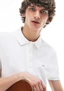 Lacoste PH4014 Men's Slim Fit Polo (UK, Alpha, L, Regular, Regular, White) - 4