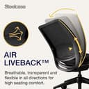 Steelcase Series 2 Ergonomic Office Chair With LiveBack Lumbar Support And 4D Armests Black/Black; Made in Europe, 72 x 64 x 101 - 10