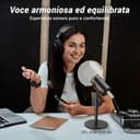 TONOR PC Microfono USB/XLR per Podcast, Microfoni Gaming Dinamico per Podcasting, Streaming Studio, Discord, Regisrazione, YouTube, ASMR, Mic Cardioide con 3.5mm jack, Pulsante Mute, Nero,200cm,TD520 - 2