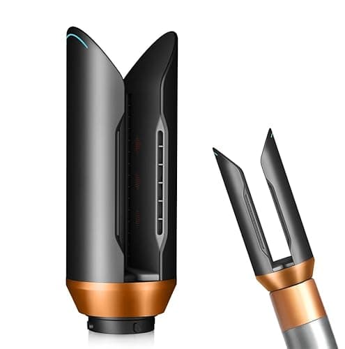 Boquilla alisadora de rizador para Dy-son Airwrap HS01 HS05 HS08, boquilla alisadora alisa y peina el cabello solo con flujo de aire (dorado)