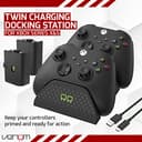 Venom Twin Charging Dock with 2 x Rechargeable Battery Packs - Black (Xbox Series X & S/Xbox One) - 2