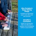 Carry-on 88 Key White Portable Folding Digital Piano by Blackstar USB MIDI Controller with Rechargeable Battery - 6