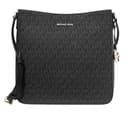 Michael Kors Jet Set Travel Messenger Crossbody Shoulder Bag Signature, Black - 1