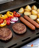 Full Size Griddle Insert with Handles for Weber Spirit 400 Series(2025 Models), Flat Top Grill Insert Replacement Parts for Weber Spirit E425 S425 E435 EP425 EP435(2025), Non-stick Carbon Steel, Black - 7