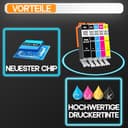 Supply Guy 580XXL 581XXL Druckerpatronen kompatibel mit Canon 580 581 Patronen passend für Pixma TR8550 TS705 TS705a TS6350 TS6350a TS6351 TS6351a TS6300 TS9550 Multipack 20x PGI-580 CLI-581 Patronen - 6