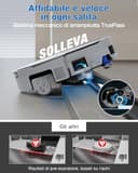 ECOVACS DEEBOT X11 PRO OMNI Robot aspirapolvere lavapavimenti, tecnologia PowerBoost, copertura 1.000 m², aspiraz. BLAST 19.500 Pa, OZMO ROLLER 2.0, AGENTE YIKO AI, TruePass 4Wd, Bianco - 6