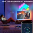 Applique da Parete Pannelli LED RGB, LED Gaming Luci Esagonali App e Telecomando, LED Muro Lampade da Parete Sincronizza con la Musica, Geometria Fai-da-te Luci Notturne per Gaming Room, 7 Pannelli - 8