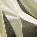 Outsunny Gazebo da Giardino 4x3 m con Zanzariera e Tende Parasole, Gazebo da Esterno a Doppio Tetto con Copertura in Poliestere Anti UV e Telaio in Lega di Alluminio, Crema - 9