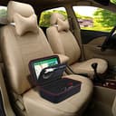 BOVKE GPS Tasche für 6-7 Zoll TomTom Pkw-Navi GO Classic 2nd/GO Expert Plus/GO Navigator/GO Classic Lite/GO Professional 2. Generation/GO Advanced, Garmin DriveSmart 76/66, Camper 795, Schwarz+Schwarz - 7