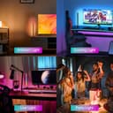 sailsco Smart LED Lightbar,Retroilluminazione TV,Lampada da gioco Funziona RGBIC Ambient Smart Sync con musica e controllo APP per giochi,deco,PC,TV,decorazione d'interni,interfaccia USB - 8