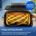 Philips Airfryer 5000 Series Megabasket with Steam - Unique Steamfry, Steam & Airfry - 28 Ways to Cook; 9,5L in Megabasket or 3L + 6L Dual Basket, RapidAir Plus Technology, Auto SteamClean (NA565/92) - 10