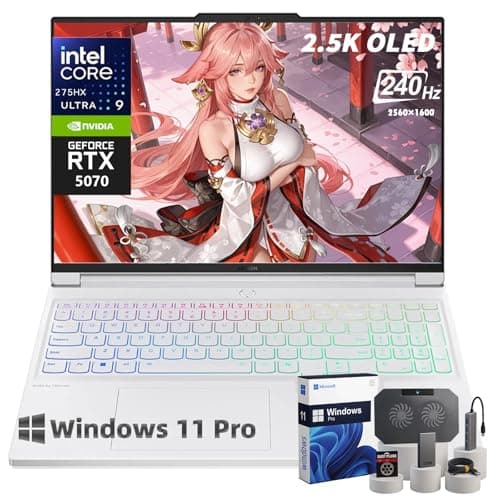 Lenovo Legion Pro 7i Gaming Laptop, 16" 240Hz 2.5K OLED Display, Intel Core Ultra 9 275HX, NVIDIA GeForce RTX 5070,Wi-Fi 7, RGB Keyboard, Windows 11 Pro, Accessory (32 GB DDR5, 2 TB SSD)