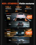 VANTRUE N5S Dashcam & VP03 Hardwire Kit, 2.7K+1080P+1080P+1440P Vorne Innen Hinten, HDR+WDR Auto Kamera mit 5GHz WLAN GPS, DSGVO Datenschutz Dash Cam - 5