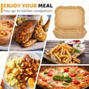 180 Stück Backpapier für Heißluftfritteuse Cosori 10l, Airfryer Backpapier Heißluftfritteuse für Cosori Dual Blaze Twinfry 10l, Air Fryer Paper Airfryer Zubehör - 7