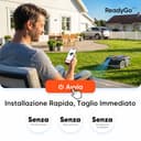 Sunseeker V1 con Garage, Robot Tagliaerba Senza Filo Perimetrale, 300 m² per Piccoli Giardini, Vision AI, Evitamento degli Ostacoli, Pendenze 27%, Taglio con un Clic, Controllo tramite App - 2