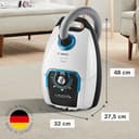 Bosch Staubsauger mit Beutel ProSilence Serie 8 BGB75XSIL, Bodenstaubsauger, ideal für Allergiker, Hygiene-Filter, 10 Jahre Motorgarantie, Hartbodendüse, langes Kabel, Made in Germany, 650 W, weiß - 2