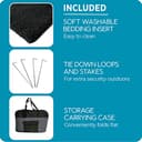 ZEUS Deluxe Weiche Haustierbox mit Aufbewahrungsbox, ideal für Reisen und Training, groß, Grau/Schwarz - 6