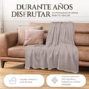 yanopurna Coperta in Cashmere - Coperta per divano intrecciata a Mano in 100% Lana di Cashmere - 135 x 270 cm Coperta morbida e accogliente per divano e sedia - Prodotta in Nepal (Gris Marrón) - 6