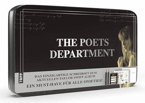 Das inoffizielle Taylor Swift Schreibset - Poets Department: Deko-Metalldose mit Journal, Stiften, Transferstickern, Büroklammern und mehr