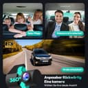 BOTSLAB Dashcam Auto Vorne Hinten 4K+2K mit GPS WiFi und Hardwire-Kit, Dash Cam Auto Kamera mit ADAS, Kostenlose 64-GB-Karte, 24/7 Parküberwachung, 2,45" IPS, Nachtsicht, WDR, 170°Weitwinkel - 4