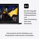 Apple 2024 MacBook Pro Laptop mit M4 Chip mit 10 Core CPU und 10 Core GPU: 14,2" Liquid Retina XDR Display, 16 GB gemeinsamer Arbeitsspeicher, 512 GB SSD Speicher; Space Schwarz - 3