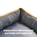 Silentnight Impress Memory Foam Pet Dog Bed – Small Cosy Comfortable Pet Bed for Puppy, Dog, Kitten or Cat – Machine Washable, Super Supportive with Memory Foam Cushion – Grey, Small - 6