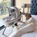 Inglesina Aptica Quattro Travel System with Carrycot, Car Seat, Baby Stroller, and Baby Pram - Lightweight, Foldable, Comfortable with Adjustable Backrest, 5 Ventilation Windows (Resort Blue) - 5