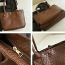 Fryloo Nuova Borsa a Mano di Lusso per Donna, Borsa a Spalla con Grande capacità, Borsa a Mano con Motivo di Coccodrillo, Borsa per Andare a Lavoro Quotidiano di Moda Borsa-Beige - 4